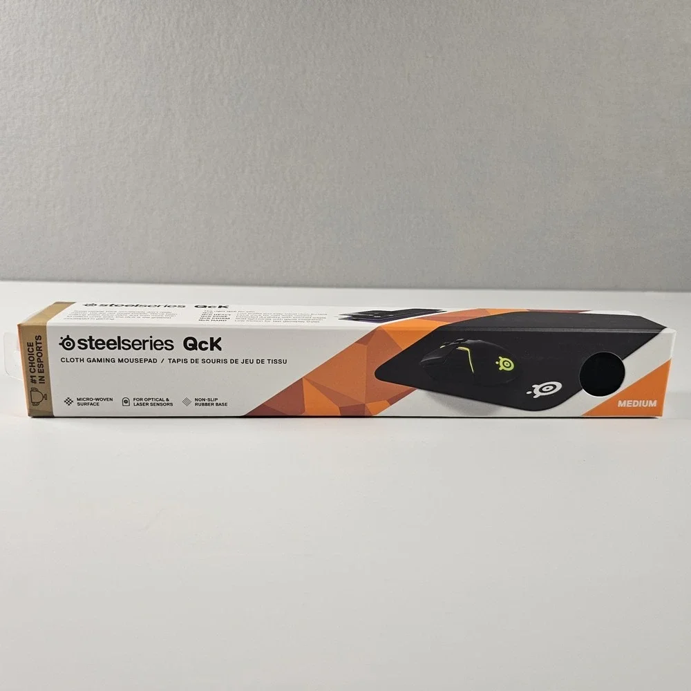 SteelSeries QcK Medium Gaming Mouse Pad Black 63004 320x270mm New